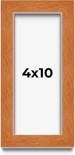Vista 303 de Marco de 3 x 3 pulgadas de madera maciza de nuez y miel marrón con plexiglás acrílico UV, respaldo de tablero de espuma y accesorios para colgar
