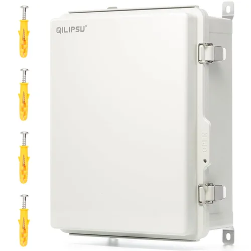 Vista 24 de QILIPSU UL94-V0 Caja eléctrica al aire libre 8.3"x6.3"x3.9" Caja de conexiones impermeable resistente a la intemperie PC/ABS aleación de plástico