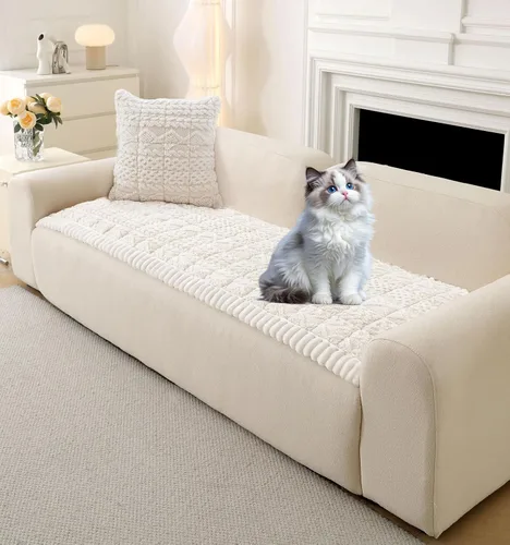 Vista 19 de OTOB Funda de sofá para perros, lavable, antideslizante, divertida funda para sofá para mascotas, protector de muebles suave y acogedor, apto