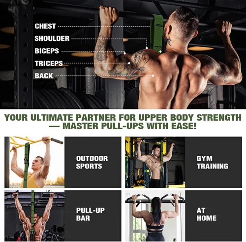 Vista 6 de KUTIZE Pull Up Assistance Bands, Pull Up Bar Resistance Bands, Pull Up Bands for Enhanced Strength Training, Muscle Training, 3 Heavy-Duty
