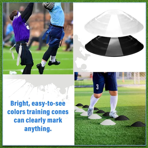 Vista 4 de Wettarn Cinturones de fútbol con bandera, ajustable, con bolsa de conos, para jóvenes, adultos, niños, equipo de entrenamiento de equipo deportivo