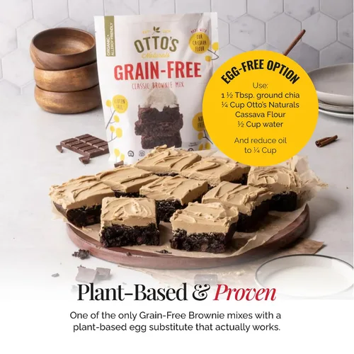 Vista 9 de Otto's Naturals Mezcla clásica de brownie sin granos, 315 g, paquete de 6, libre de los 9 principales alérgenos, versátil para golosinas horneadas