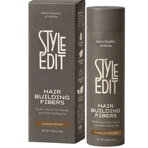Vista 14 de Style Edit Fibras de construcción del cabello, negro, 0.88oz