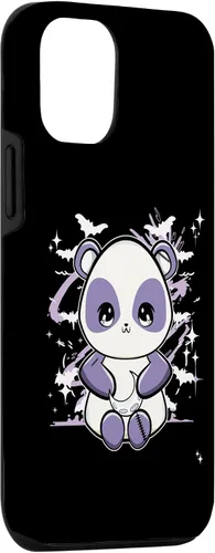 Vista 3 de Funda gótica pastel pastel con panda para iPhone 15