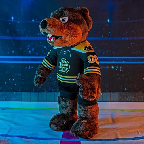Vista 2 de Bleacher Creatures Boston Bruins Blades - Figura de felpa jumbo de 20 pulgadas, una mascota para jugar o exhibir
