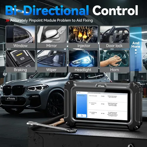Vista 6 de XTOOL IP500 para escáner BMW OBD2, herramienta de escaneo bidireccional de sistemas completos con ECU C0ding, herramienta de registro de batería