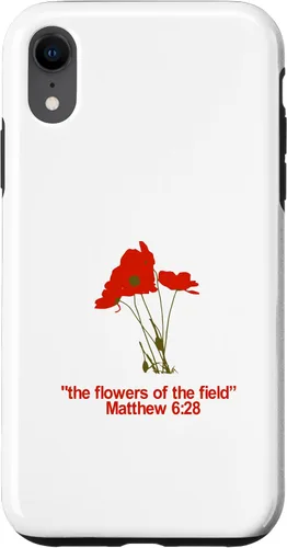 Vista 25 de Look at All The Beautiful Flowers of The Field Matthew 6:28 Case for iPhone 17