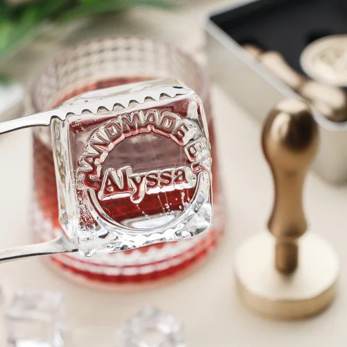 Vista 6 de STAMTECH Sello de hielo personalizado – Sello de hielo personalizado con mango de metal que crea un diseño único de sello de marca de hielo