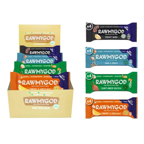 Vista 20 de RAWMYGOD Barras de Frutas y Nueces, Sin Gluten, Veganas, Sin Azúcar Añadida
