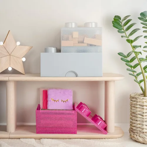 Vista 5 de Room Copenhagen LEGO - Caja de ladrillo de almacenamiento apilable con 6 pernos, bloques de construcción organizativos decorativos para juguetes