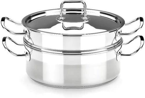Vista 5 de Bra Profesional - Set de vapor con tapa, 7.9 in, acero inoxidable 18/10