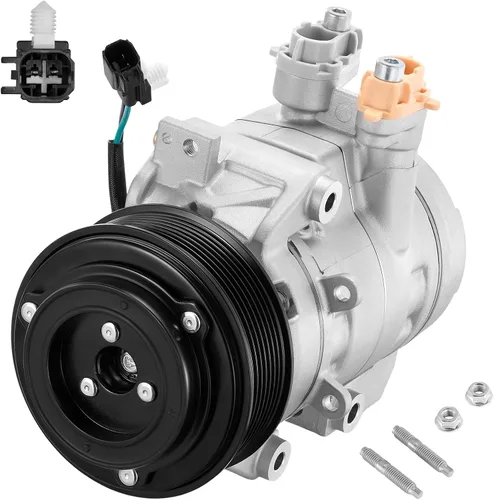 Vista 16 de BDFHYK Compresor de aire acondicionado con embrague compatible con Ford F-250 F-350 Super Duty 6.2L 2017-2019, F-450 F-550 Super Duty 6.8L