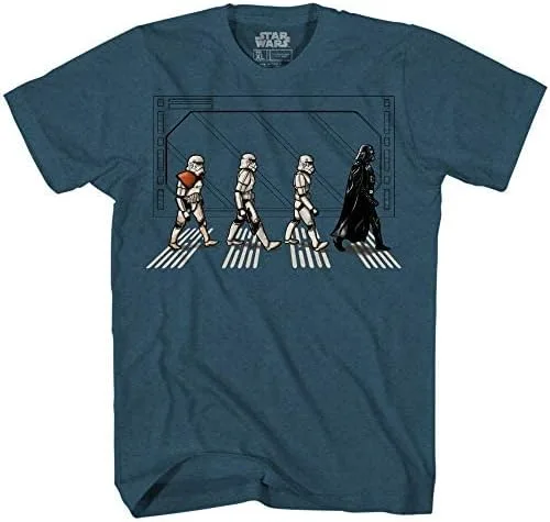 Vista 2 de Star Wars Death Star Road Stormtrooper Crossing Camiseta para hombre