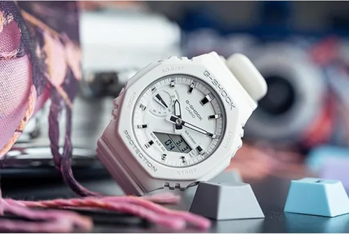 Vista 5 de Casio Reloj de cuarzo G-Shock para mujer Blanco Tira