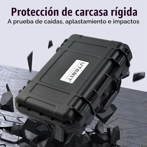 Vista 6 de UTEBIT Funda rígida para DJI Mini 3/Mini 4 Pro, carcasa rígida impermeable