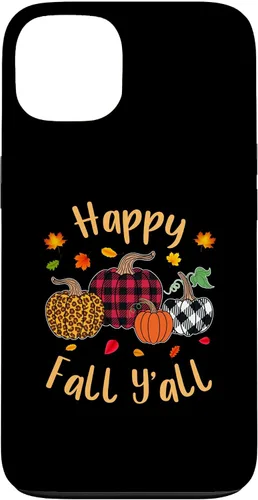 Vista 7 de Happy Fall Y'all Leopard Pumpkin Autumn Season Women Girls Case for iPhone 17