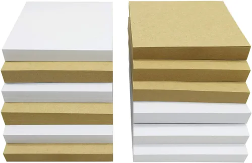 Vista 9 de Notas adhesivas de 3 x 3 pulgadas, 6 colores brillantes, 12 blocs de notas autoadhesivas, 100 hojas/bloc, total de 1200 hojas