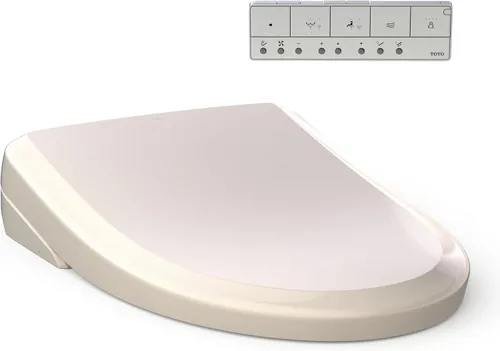 Vista 25 de TOTO® WASHLET®+ S7 - Asiento electrónico de inodoro con bidé con limpieza de varilla EWATER+® y taza clásica, alargado, color blanco algodón