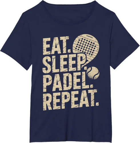 Vista 17 de Camiseta Eat Sleep Padel Repeat Padel Jugador de Tenis