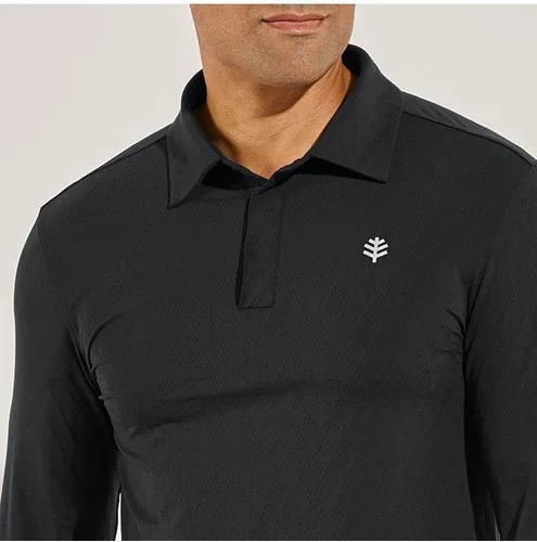 Vista 7 de Coolibar Polo Arobello UPF 50+ para hombre - Protección solar