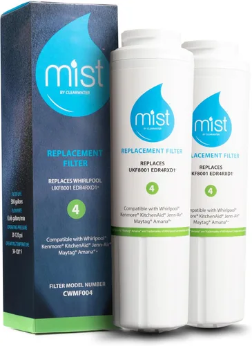 Vista 8 de Mist EDR4RXD1 Filtro de agua para refrigerador de reemplazo para filtro EveryDrop® 4 – Maytag® UKF8001AXX-200, UKF8001AXX-750, Whirlpool® UKF8001