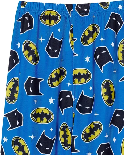 Vista 3 de BATMAN Pijamas para niños Conjuntos de ropa de dormir de 4 piezas para niños, pantalones de pijama y camisas de dormir para niños grandes y niños