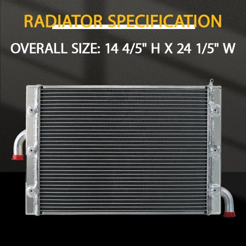 Vista 4 de Radiador de aluminio de 3 filas compatible con Polaris RZR 1000 XP S XP4 Turbo MD 2017-2020