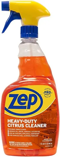 Vista 10 de Zep ZUCIT24 - Desengrasante y limpiador de cítricos de alta resistencia, 24 onzas (caja de 1), elimina aceite, grasa, adhesivo y tierra de cocina