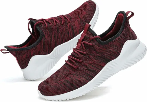 Vista 5 de Zapatos deportivos para correr para hombre, zapatillas sin cordones para caminar, ligeros, transpirables, informales, con suela suave, entrenadores
