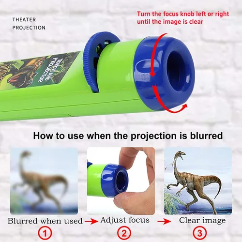 Vista 7 de Georgie Porgy Juguetes Proyector para Niños Conjunto de Ciencia Educativa Pared Techo Tienda Antorcha Linterna para Niños Regalos para Niños Niñas