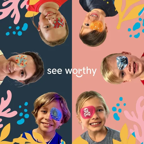 Vista 6 de Parche adhesivo para niños y adultos, como se ve en Shark Tank, transpirable, cómodo parche floral para ojos perezosos, parches médicos