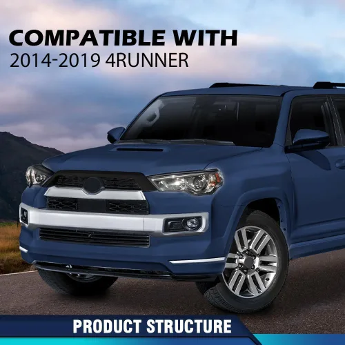 Vista 2 de PIT66 Kit de Cuerpo de Ensamblaje de Parrilla de Parachoques Delantero Compatible con Toyota 4Runner Limited 2014-2019