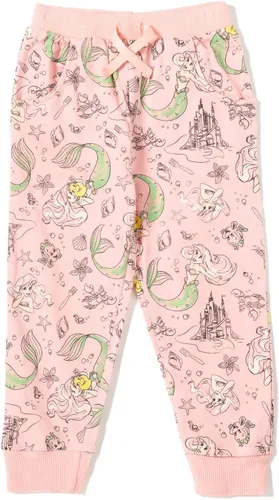 Vista 3 de Disney Princess Frozen Moana Belle Rapunzel Jasmine Ariel Cenicienta Paquete de 2 pantalones para niños pequeños a niños grandes