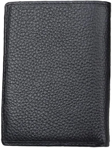 Vista 3 de TKFDC Billeteras de cuero con bloqueo para hombre, delgada, plegable, minimalista, con tarjetero de crédito