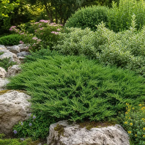 Vista 2 de Andorra Compacta Juniper - 30 plantas vivas - Cubierta de suelo de hoja perenne resistente al frío tolerante a la sequía