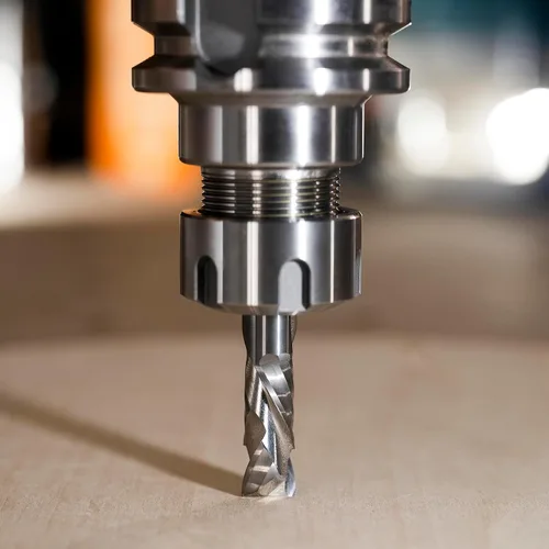 Vista 6 de SpeTool Broca de compresión de 1/2 pulgada de diámetro de corte largo CNC de carburo sólido para carpintería y grabado