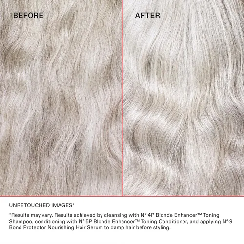 Vista 4 de Olaplex Nº.5P Blonde Enhancer Purple Toning Conditioner: Neutralizes Brassiness & Strengthen Repairs Damages & Hydrates Hair For Coily, Curly