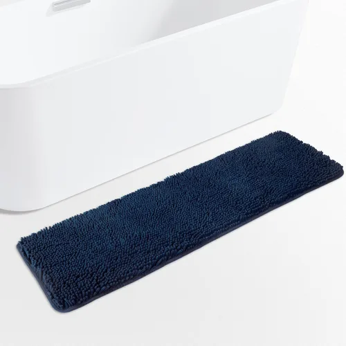 Vista 272 de Yeaban Alfombra de pasillo de baño de 24 x 72 pulgadas, antideslizante, alfombra de baño larga de felpilla gruesa, absorbente y lavable, alfombra
