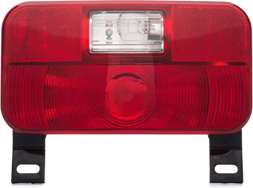 Vista 15 de Lumitronics Luz Roja de Montaje en Superficie de Parada/Giro/Cola, Soporte de Matrícula/Luz para RV, Remolque, Cámper, Quinta Rueda y Autocaravanas