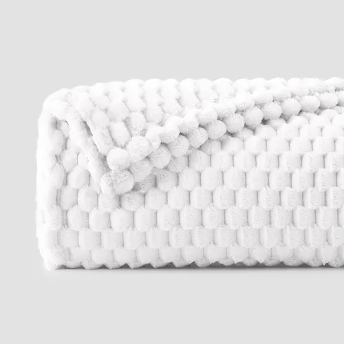 Vista 179 de BEDELITE Manta de forro polar para sofá y cama, manta decorativa de jacquard 3D de almendra, súper suave y acogedora, manta mullida cálida adecuada