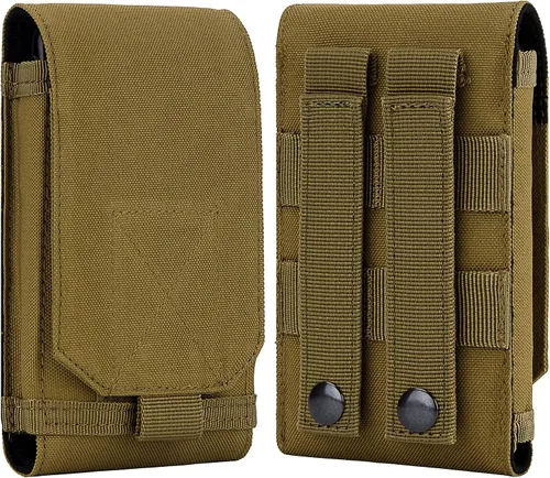 Vista 19 de bvya Funda táctica Molle para iPhone 15 Pro Max/15 Pro/15 Plus/15/14 Pro Max/13 Pro Max/12 Pro Max y otros teléfonos inteligentes de 4.7 a 6.9