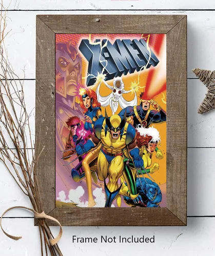 Vista 4 de Christ-EZ Anime Cartoons X-Men The Animated Series - Póster de pared para decoración del hogar, póster mate, sin marco, regalo de 11 x 17 pulgadas