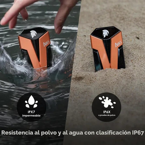 Vista 4 de DATO SSD externo de 1 TB, SSD portátil ARES Amber Shield, hasta 1600/1500 MB/s, compatible con OTG, IP67 impermeable USB 3.2 Gen 2x2 tipo C unidad