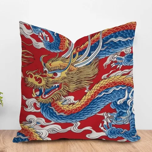 Vista 14 de ArogGeld Chinoiserie - Funda de cojín con diseño de pagoda asiática azul índigo, diseño cuadrado de flores y pagoda asiática, para oficina, silla