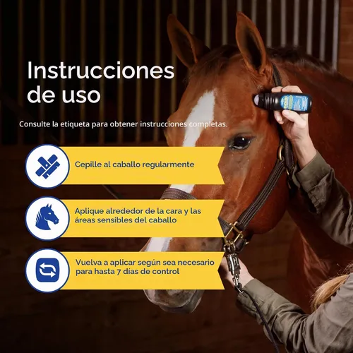 Vista 3 de Repelentes de moscas resistente al sudor para caballos de Farnam