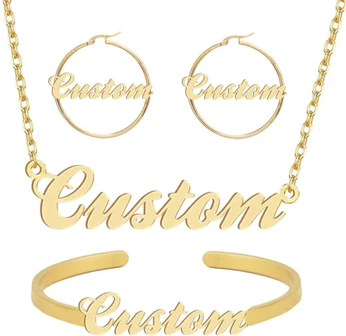 Vista 94 de Personalized Custom Name Pendant Necklace Stainless Steel for Women