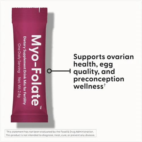 Vista 2 de Fairhaven Health Folato y Myo Inositol en polvo para mujeres – 1 por día, suplemento de fertilidad femenina, salud ovárica y calidad de óvulos
