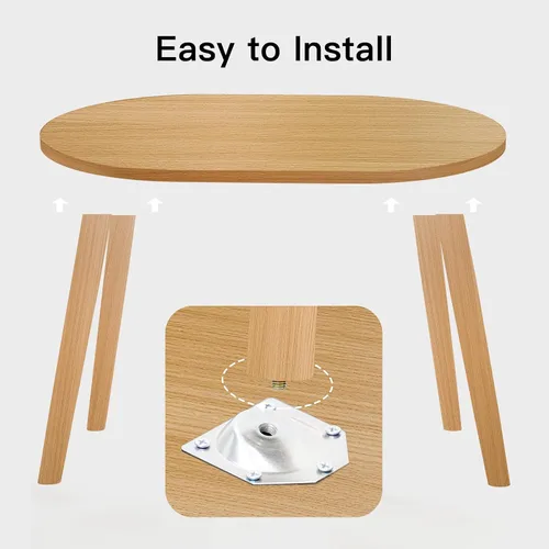 Vista 6 de Mesa de centro pequeña para espacio pequeño, mesa baja con patas de madera maciza, mesa de pie para sentarse en el suelo, mesa de centro japonesa
