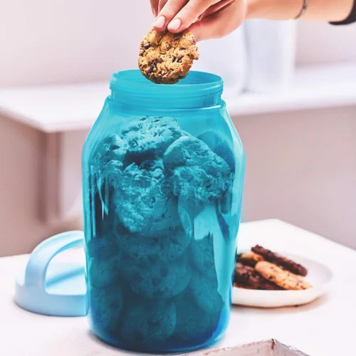 Vista 4 de Tupperware Tarro de almacenamiento de plástico - 3 litros, 1 pieza, azul