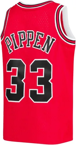 Vista 3 de Camiseta clásica de madera dura roja Scottie Pippen Chicago Bulls para jóvenes